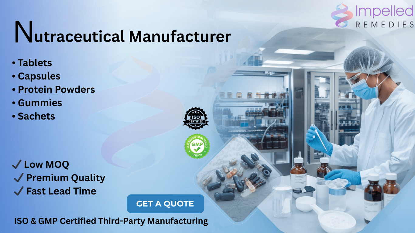 Nutraceutical manufacturer in Haryana – capsules, tablets and supplement production